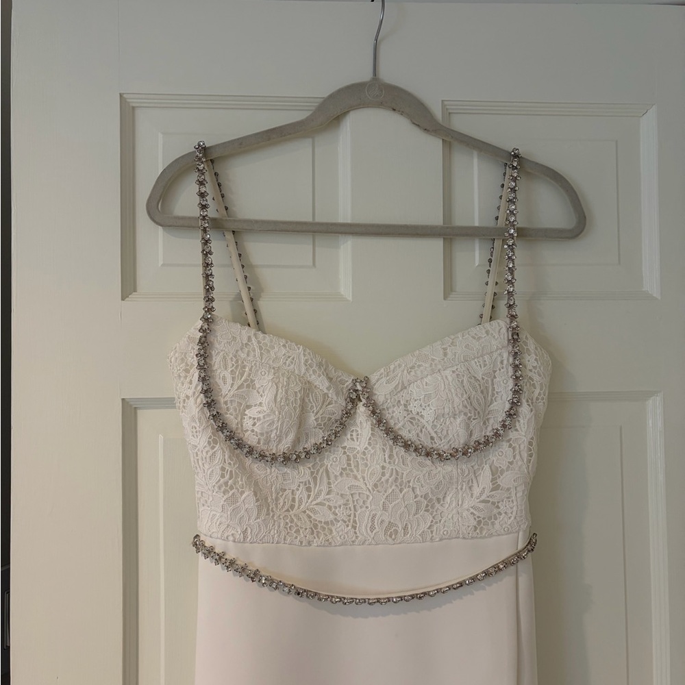 Self-Portrait Lace Bodice Mini Dress - Picture 7 of 9